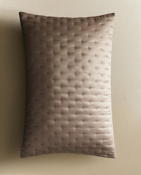 HOUSSE DE COUSSIN ÉDREDON UNI NŒUDS