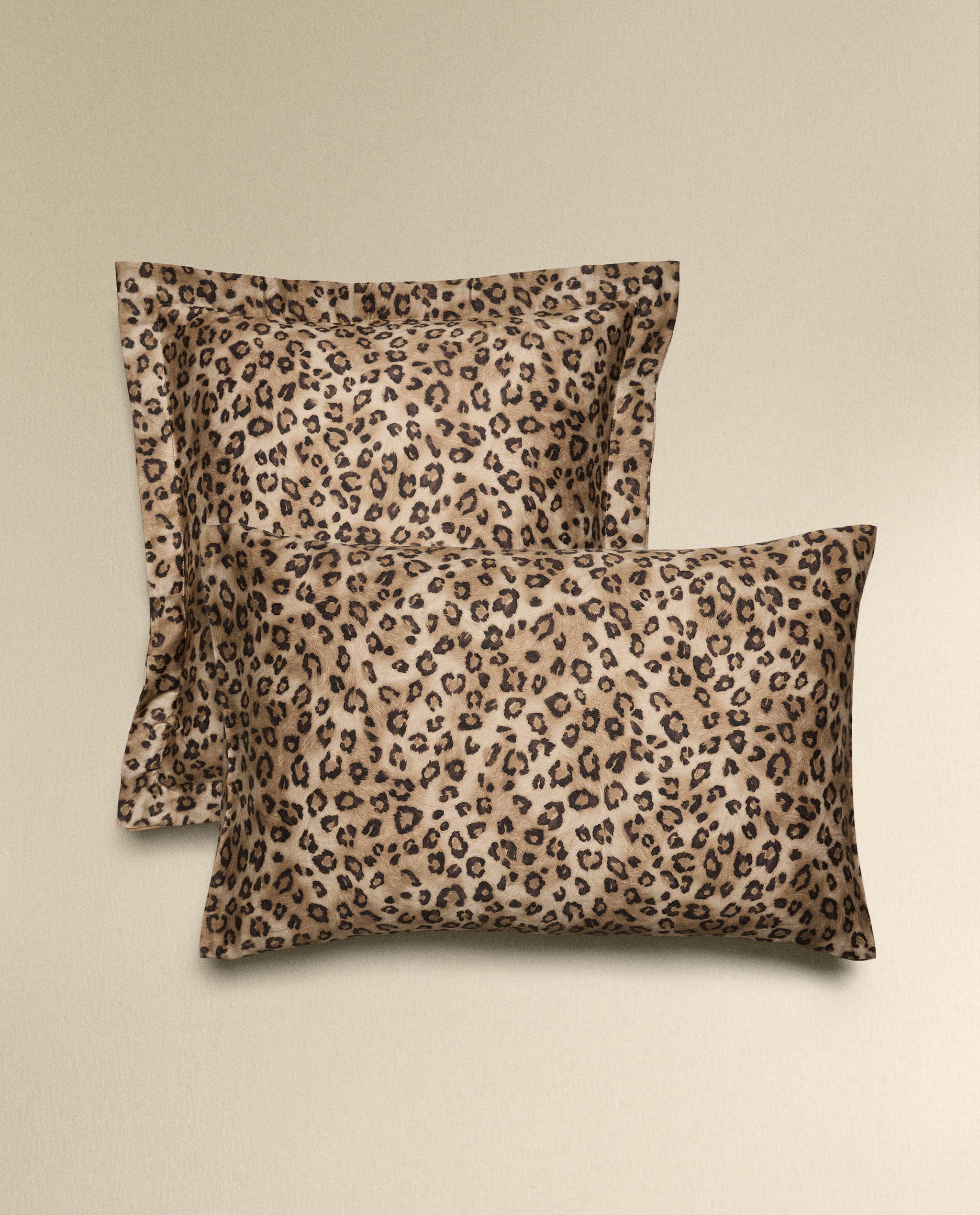 TAIE D’OREILLER SATIN IMPRIMÉ ANIMAL