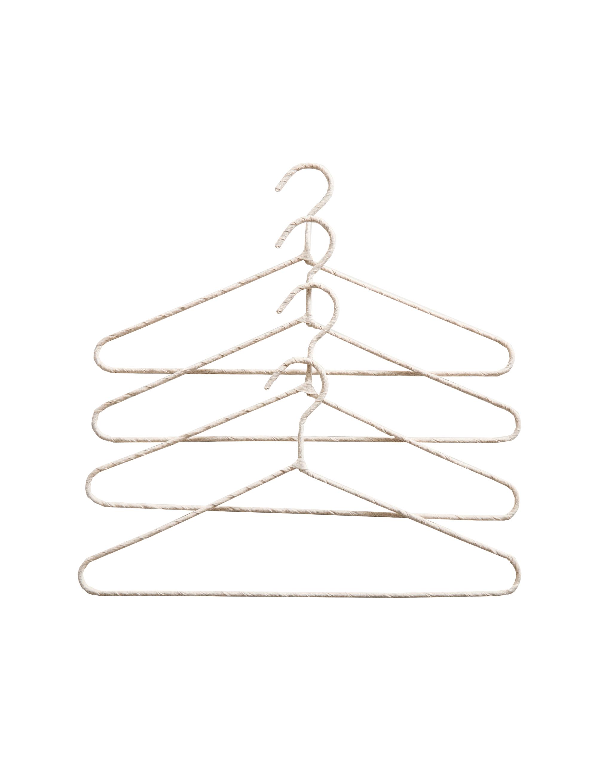 BEIGE COTTON AND LINEN HANGERS (PACK OF 4) product thumbnail 7
