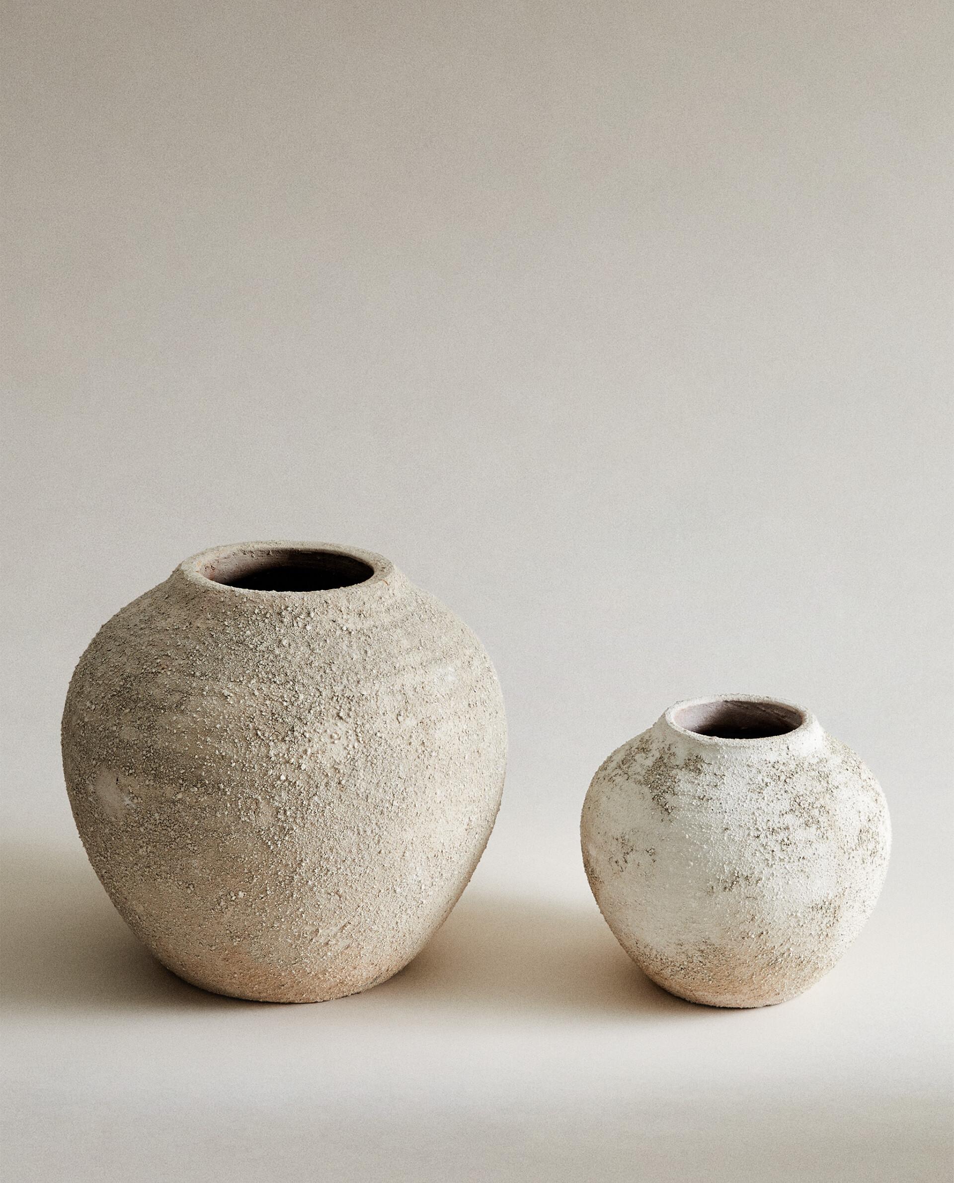ZARA HOME テクスチャー　セラミック　フラワーベース テクスチャー セラミック 花瓶 | Zara Home 日本/Japan