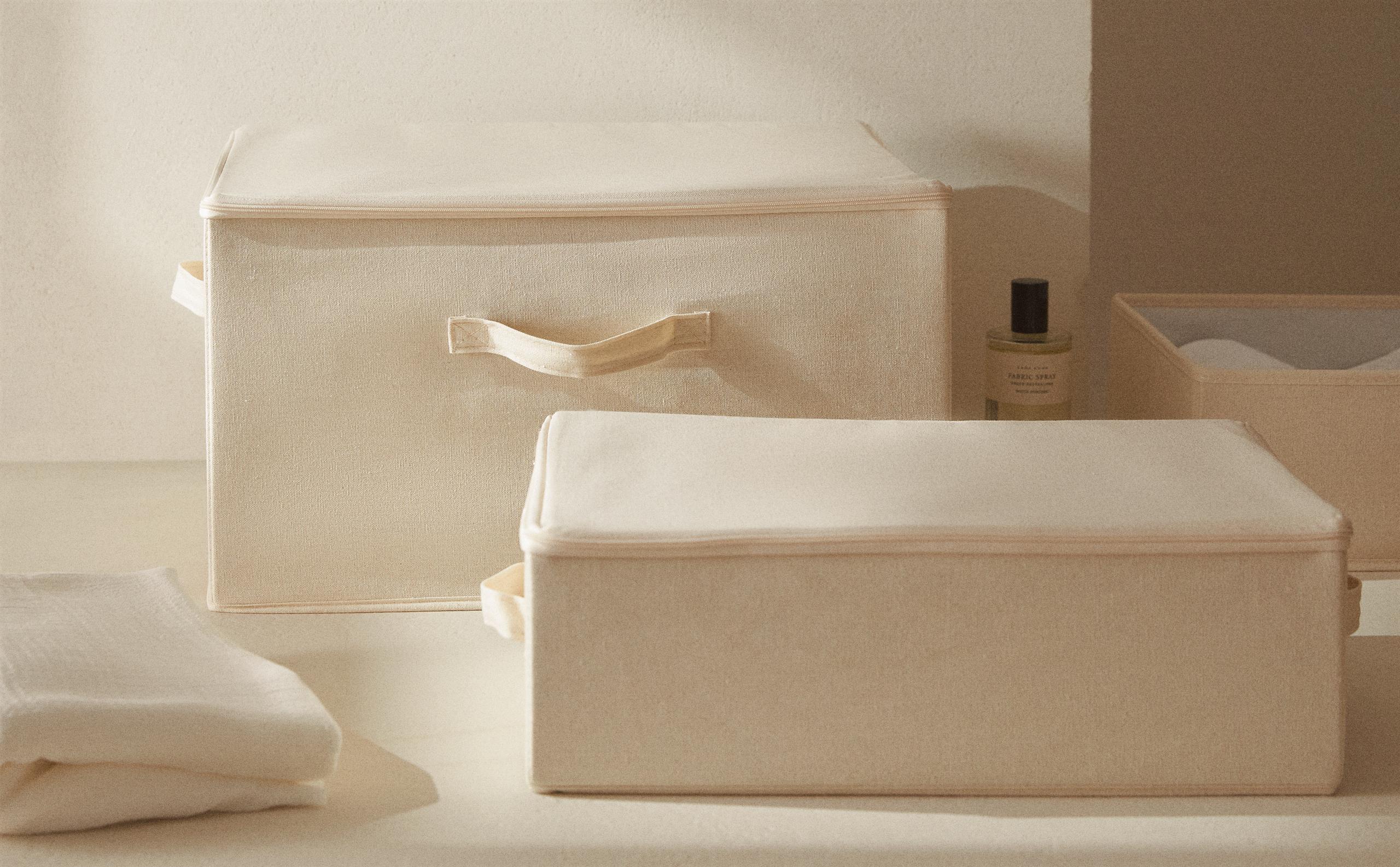 FOLDABLE STORAGE BOX WITH LID | Zara Home United States of