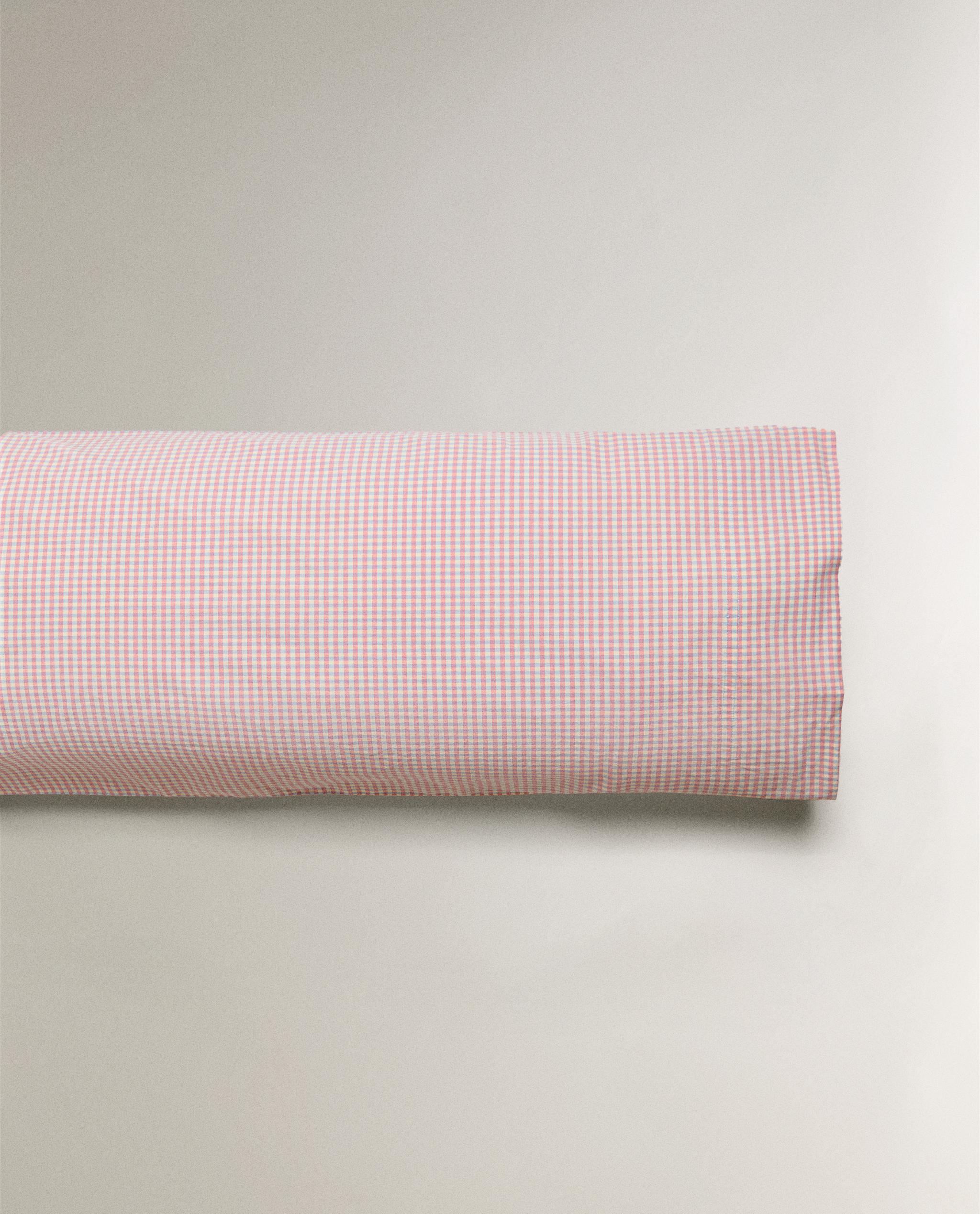 KIDS' GINGHAM COTTON PILLOWCASE product thumbnail 3