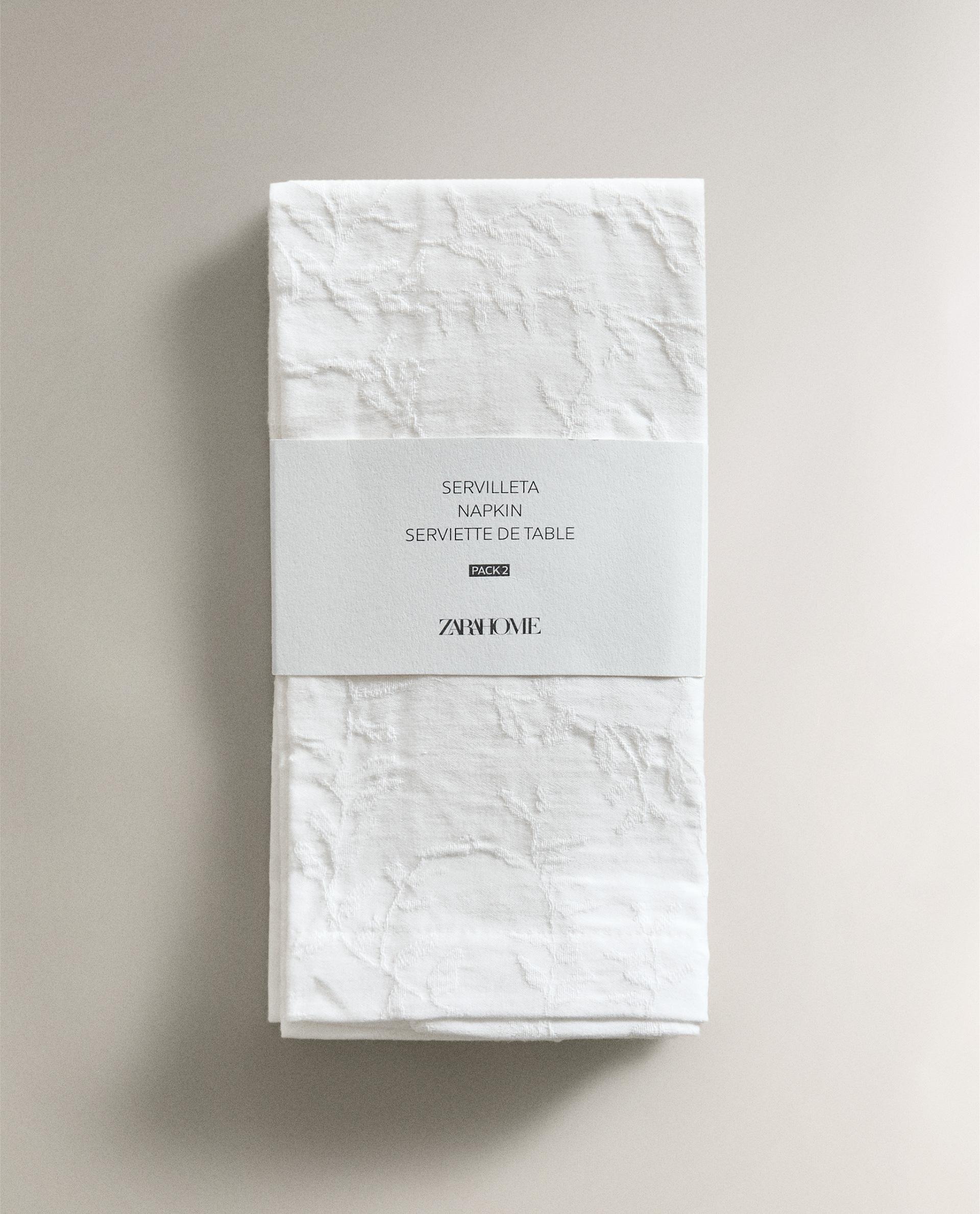 LEAF JACQUARD NAPKINS | Zara Home United States of America