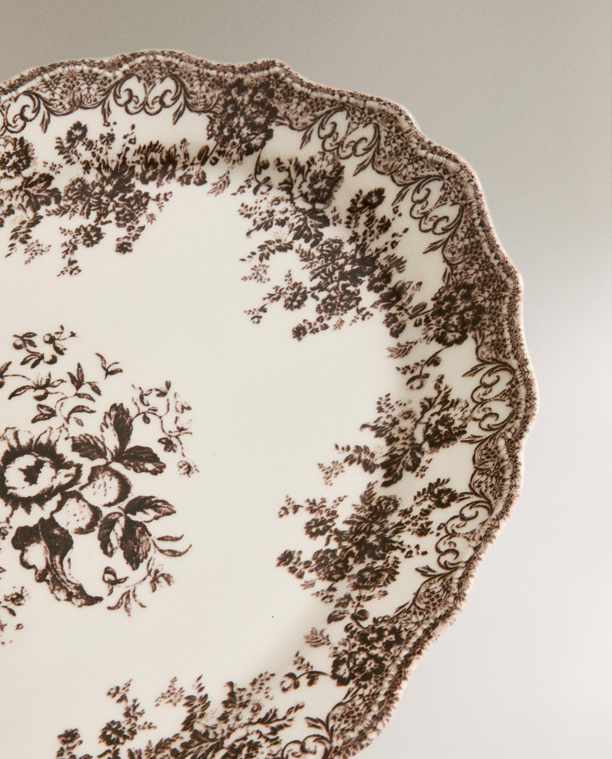 FLORAL EARTHENWARE SERVING DISH product thumbnail 12