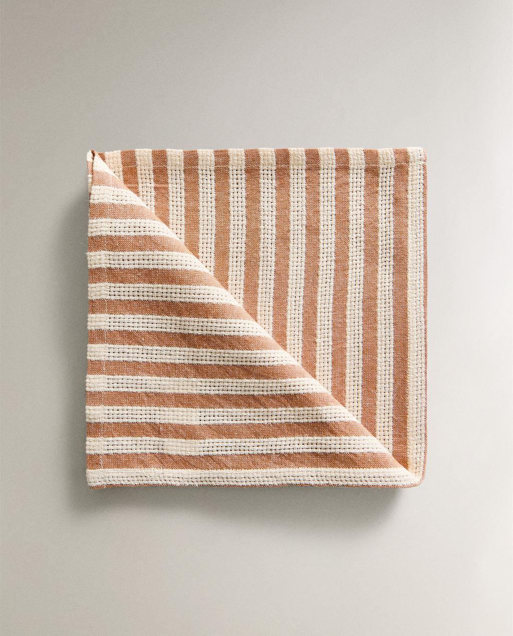 TEXTURED STRIPED NAPKINS (SET OF 2)