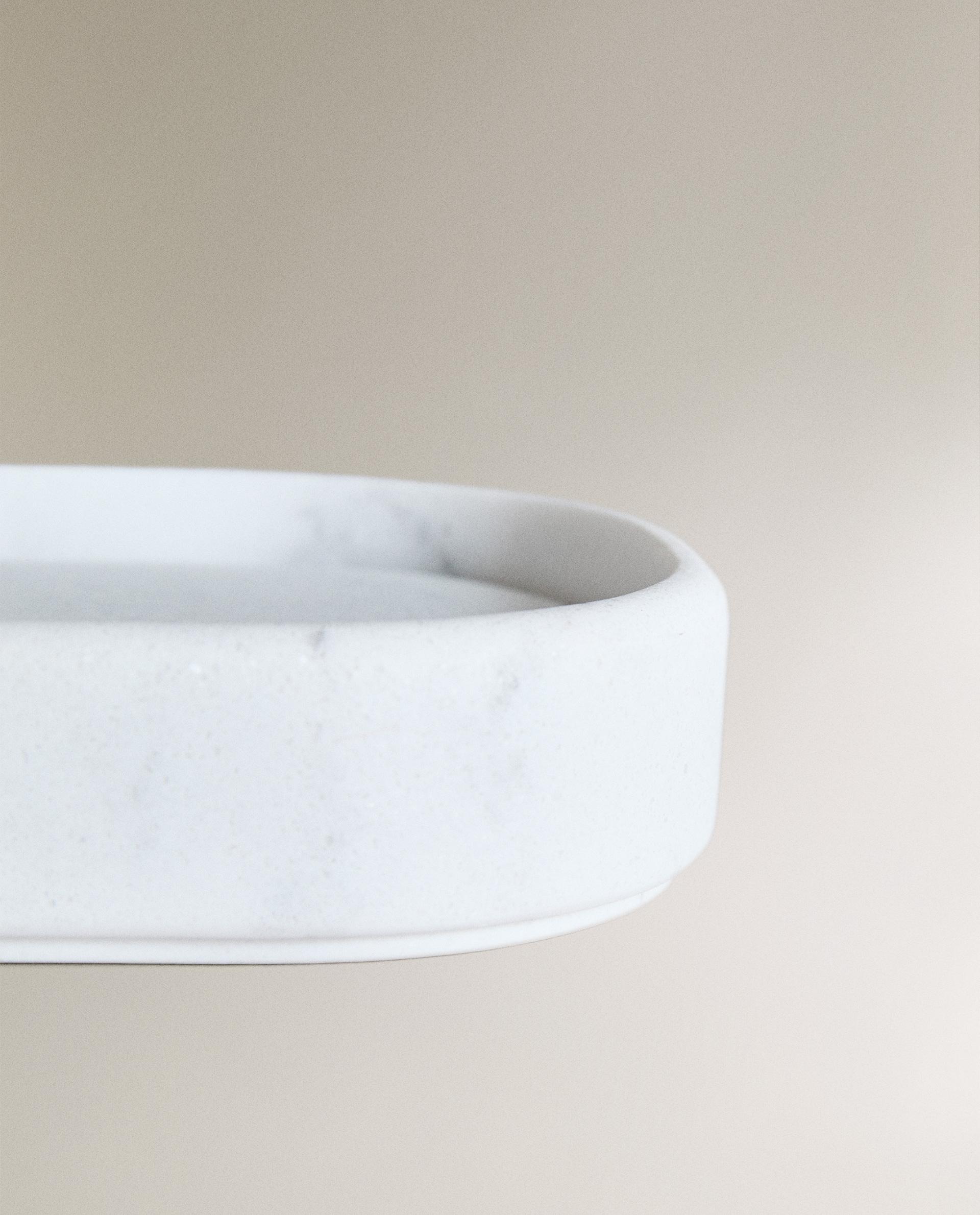 MARBLE-EFFECT BATHROOM SOAP DISH product thumbnail 4