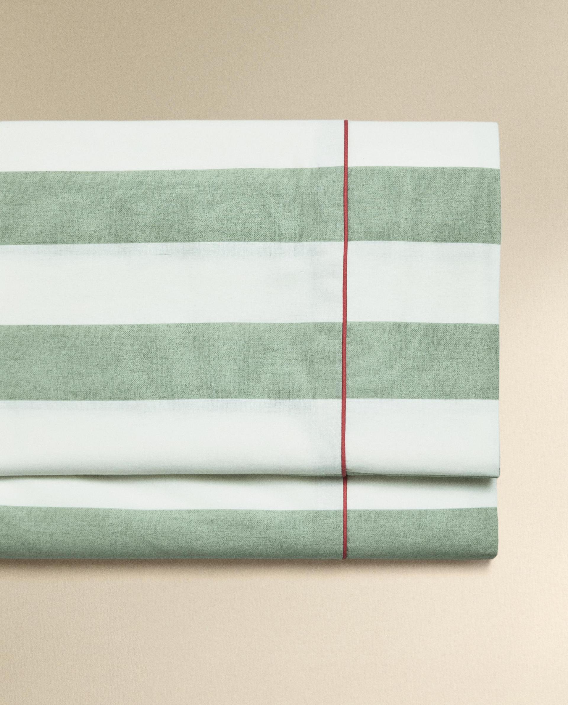 DRAP DE DESSUS COTON DÉLAVÉ RAYURES DRAP DE DESSUS COTON DÉLAVÉ RAYURES