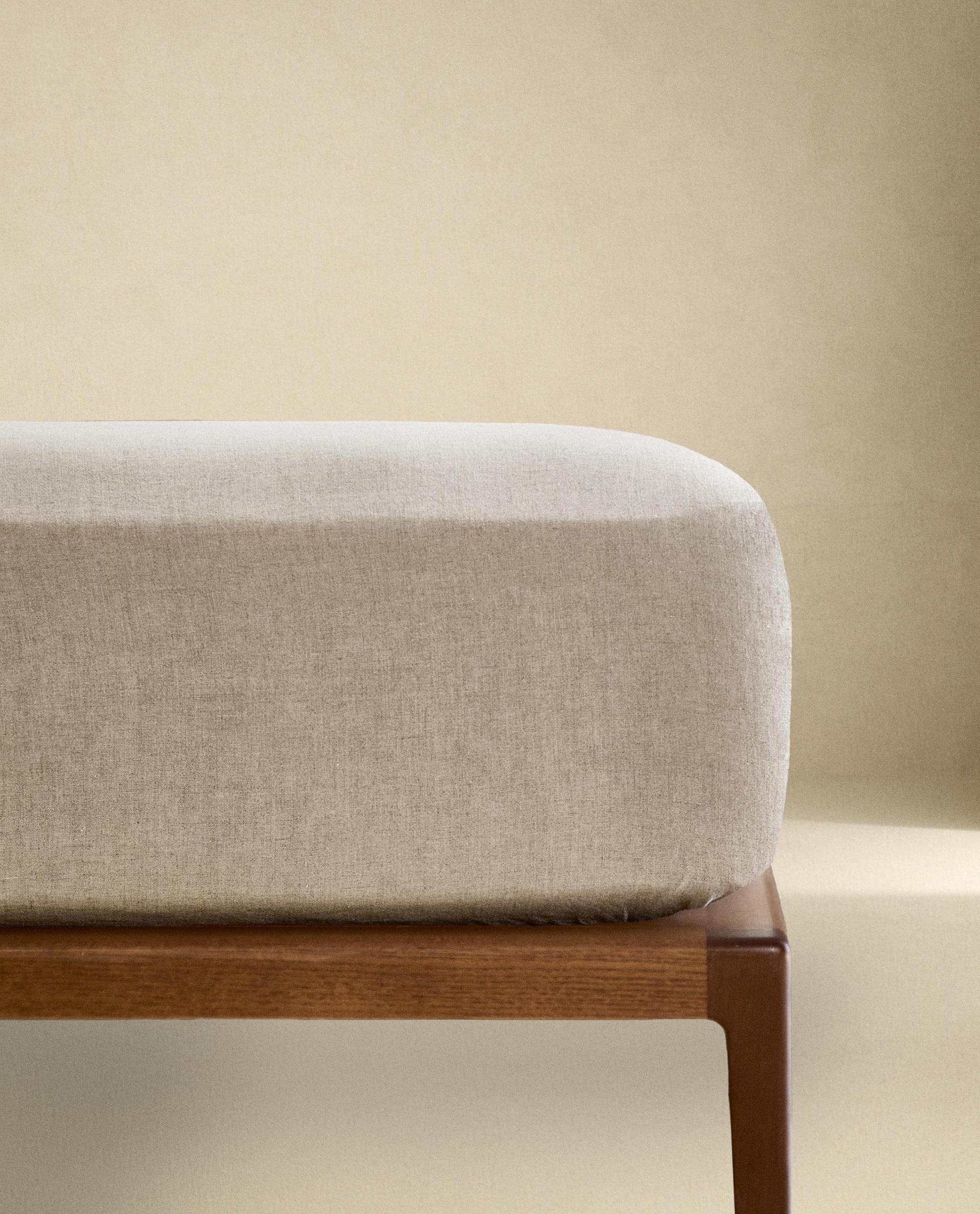 LINEN FITTED SHEET | 30 CM HIGH LINEN FITTED SHEET | 30 CM HIGH