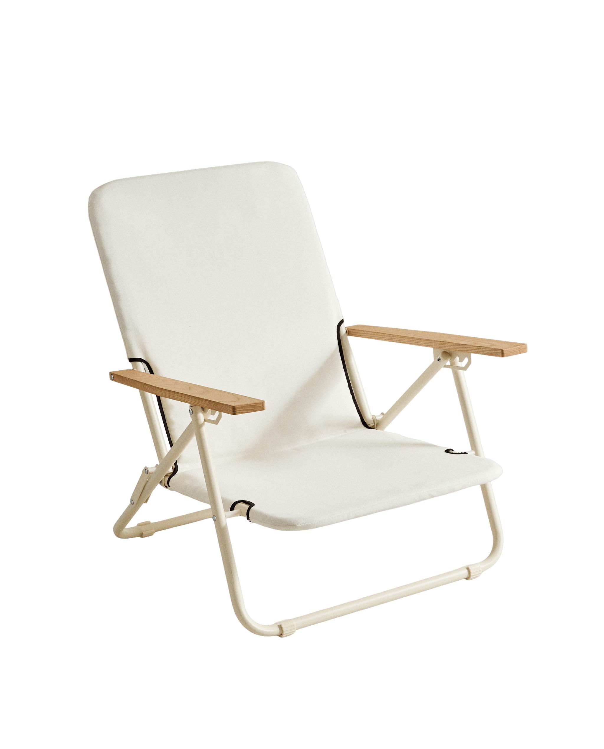 FOLDING BEACH CHAIR WITH WOODEN ARMRESTS | Zara Home United States