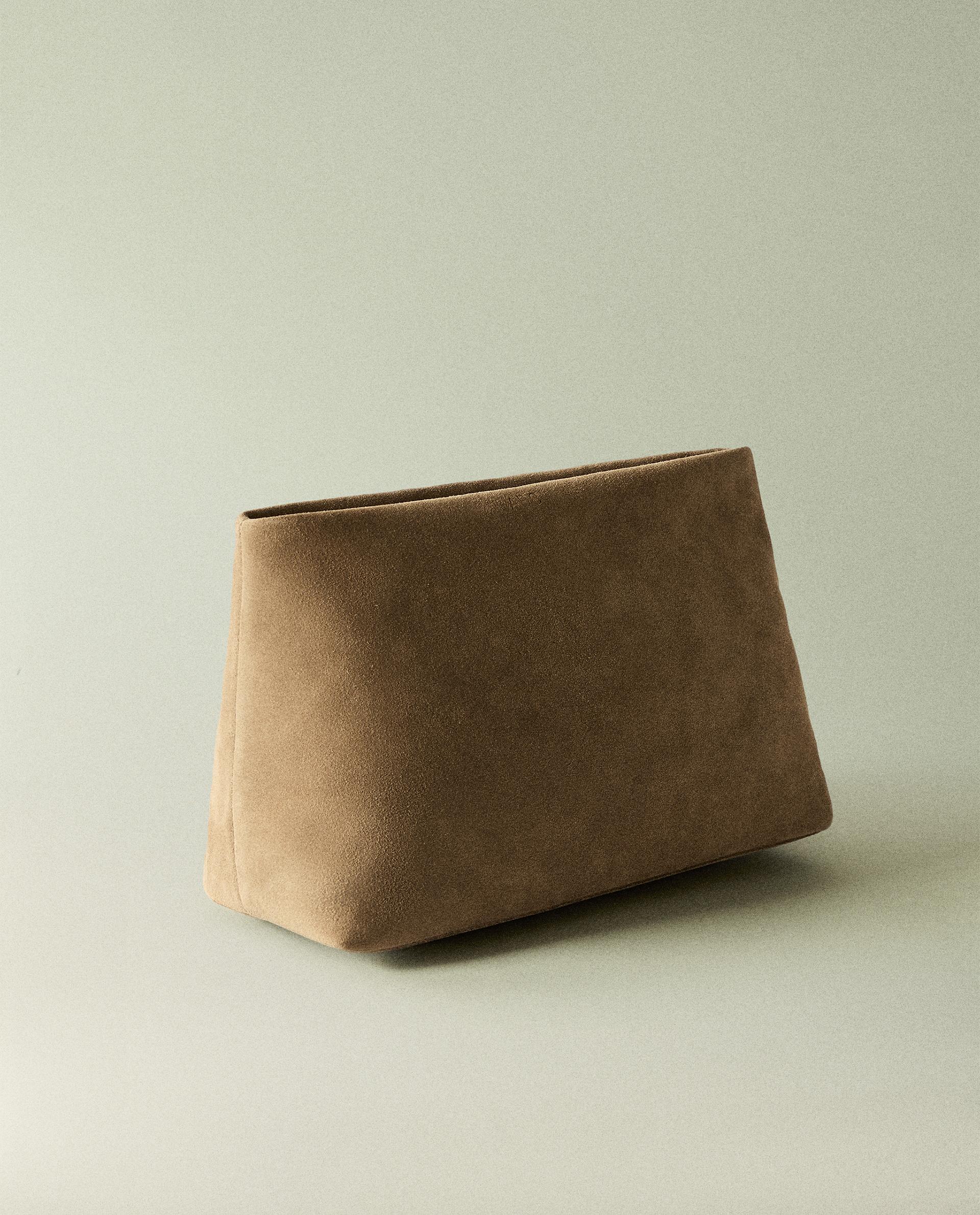 充実の品 ミディアム コスメティックポーチ スエード | 日本/Japan Home Zara バッグ