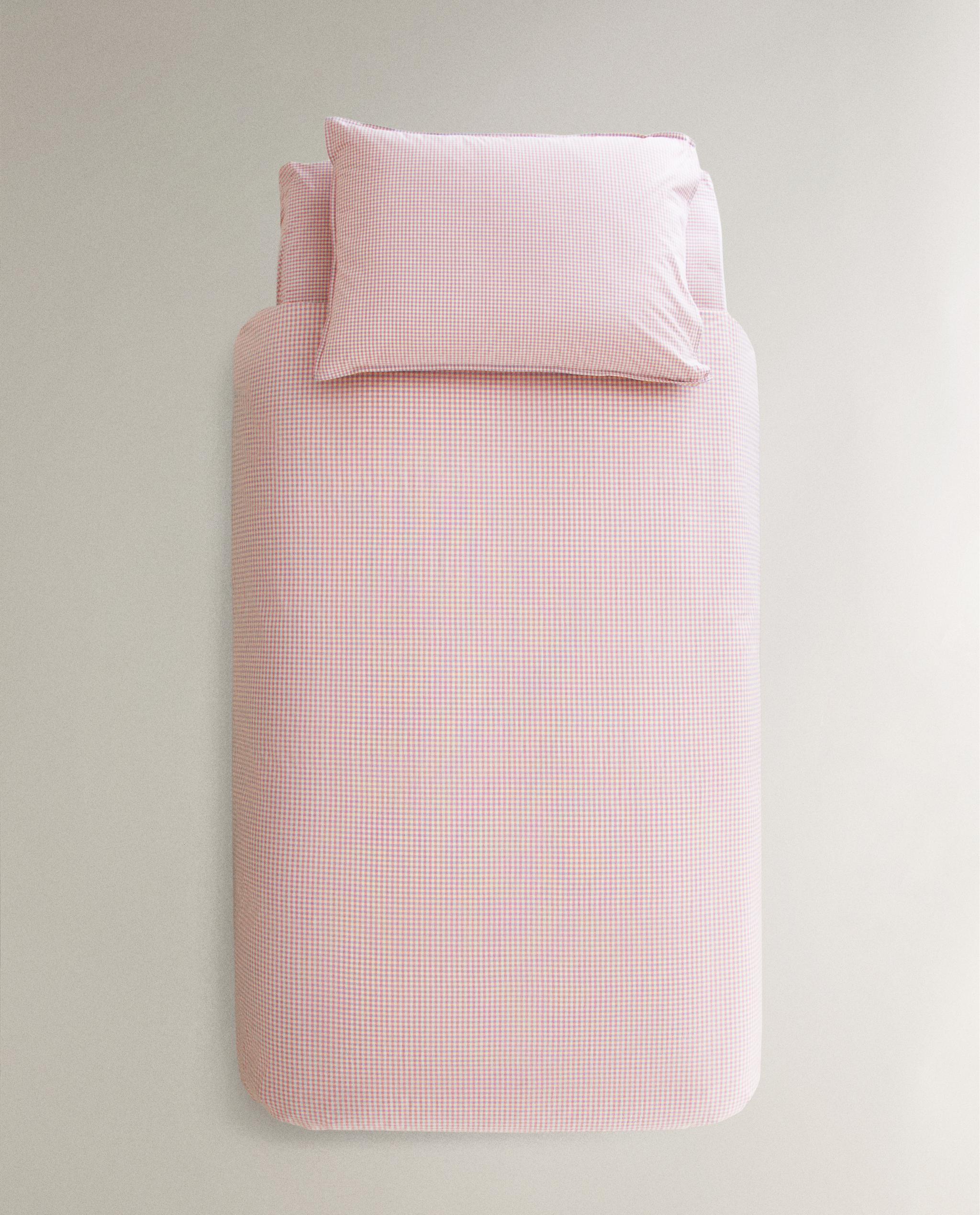 KIDS' GINGHAM COTTON DUVET COVER product thumbnail 8
