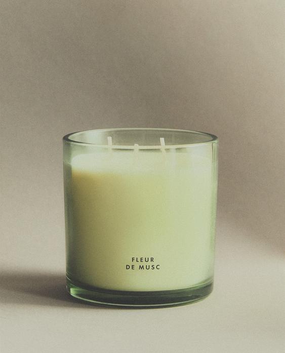 (400 G) FLEUR DE MUSC SCENTED CANDLE