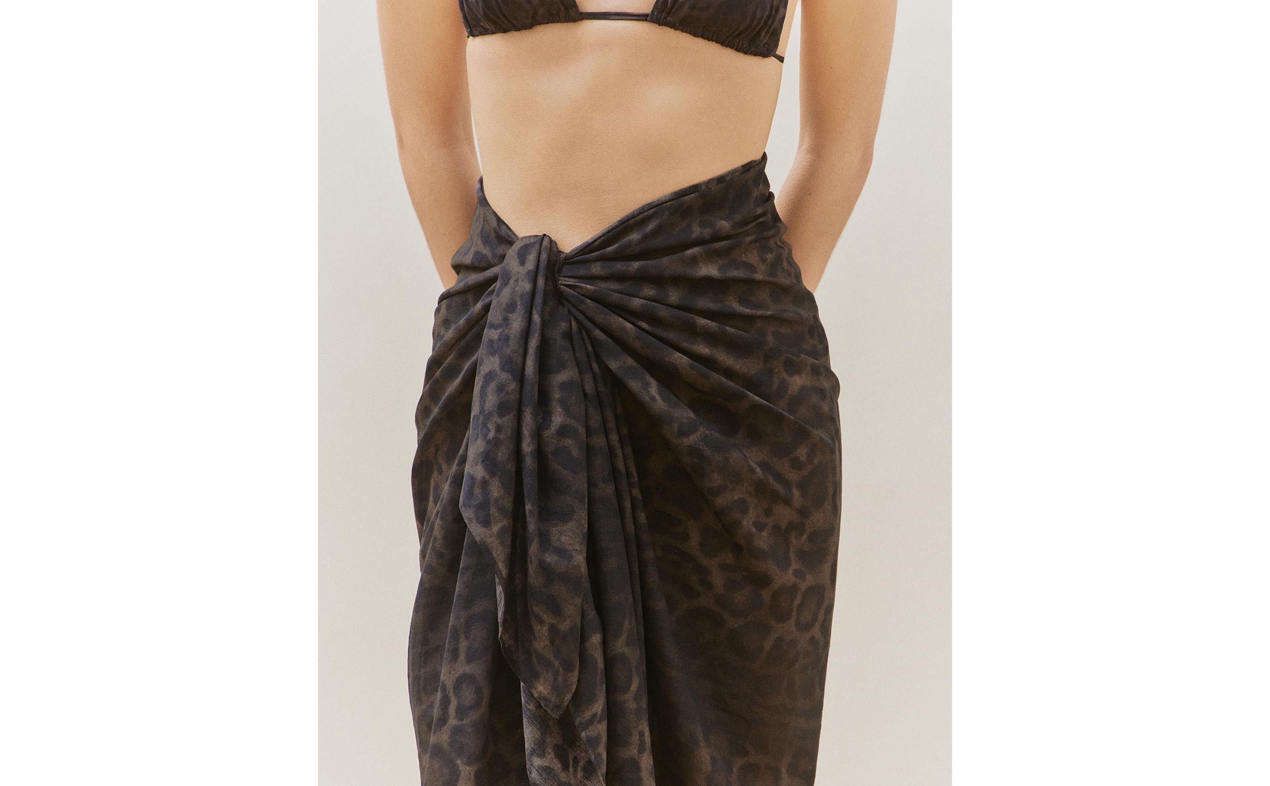 ANIMAL PRINT BEACH SARONG