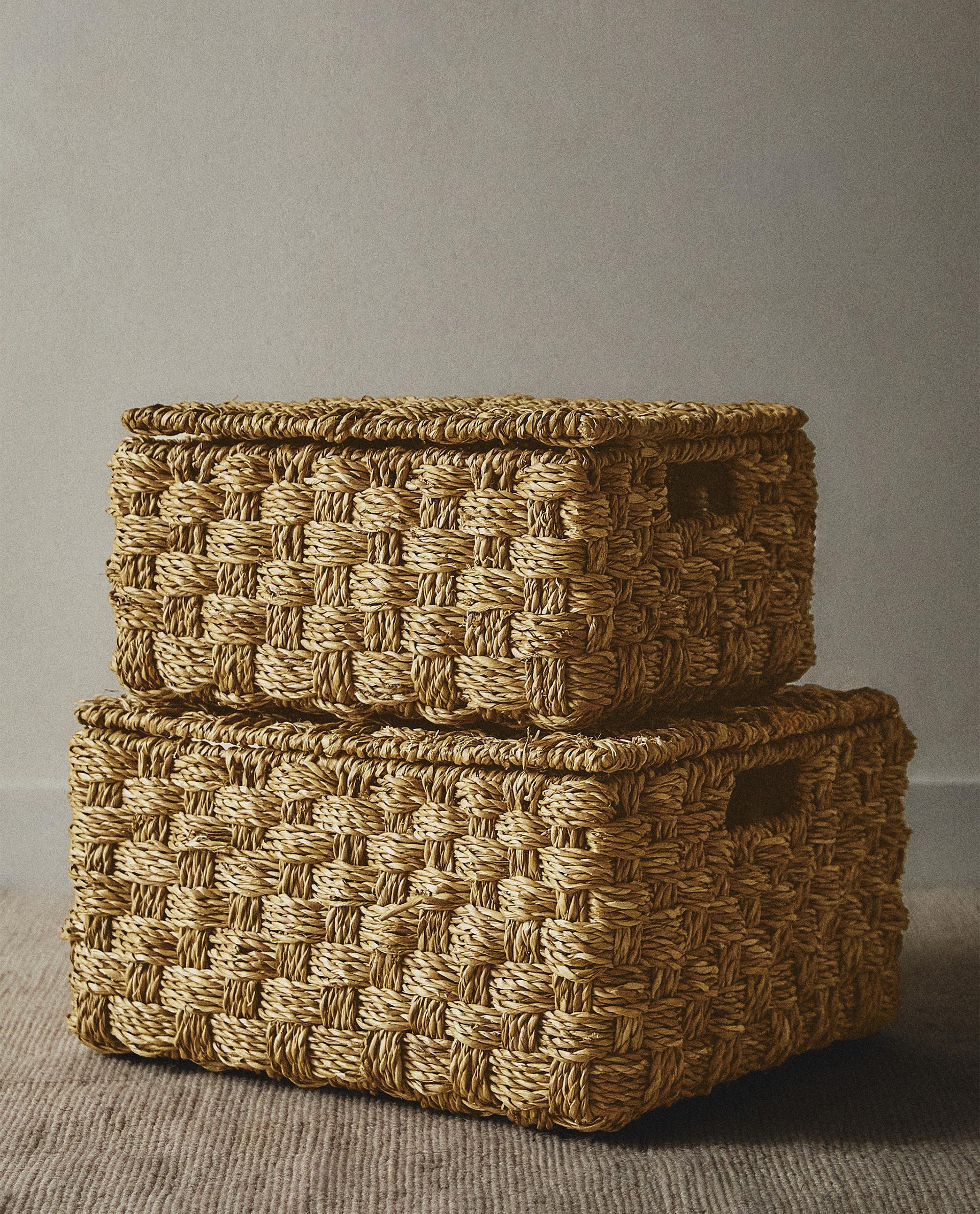 ザラホーム　カゴ　バスケット　インテリア　ZARA HOME バスケット | Zara Home 日本/Japan
