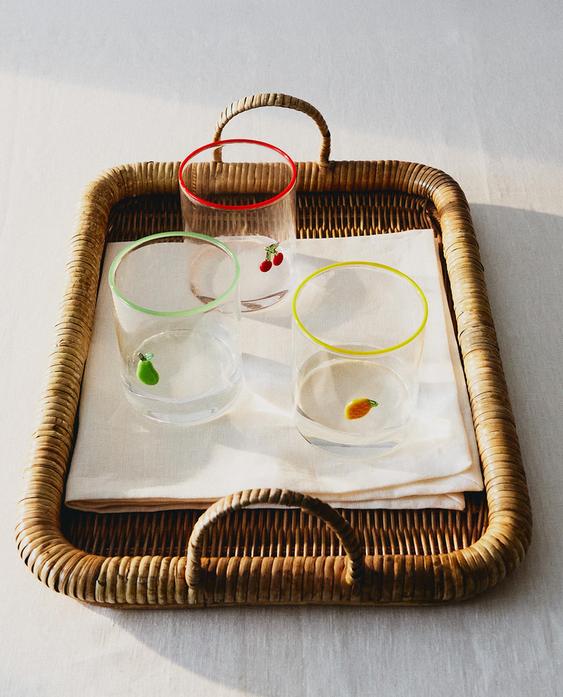 BOROSILICATE GLASS FRUIT GLASSWARE SET