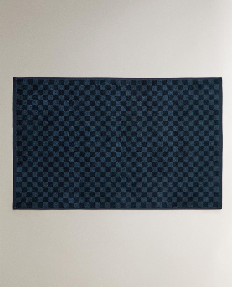 CHECKERBOARD BATH MAT