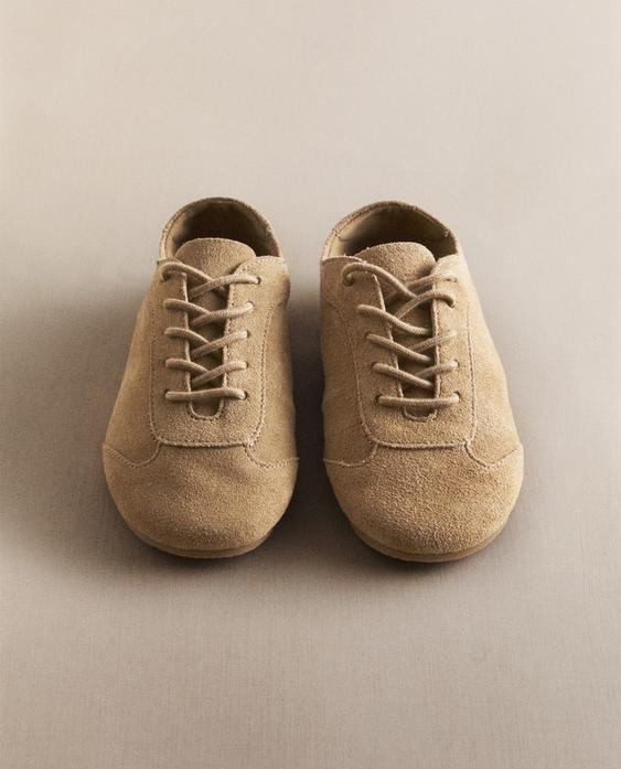 KINDER-BAMBA AUS LEDER