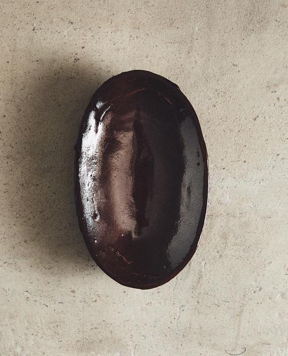 SABONETEIRA DE BANHEIRO DE CERÂMICA MARROM