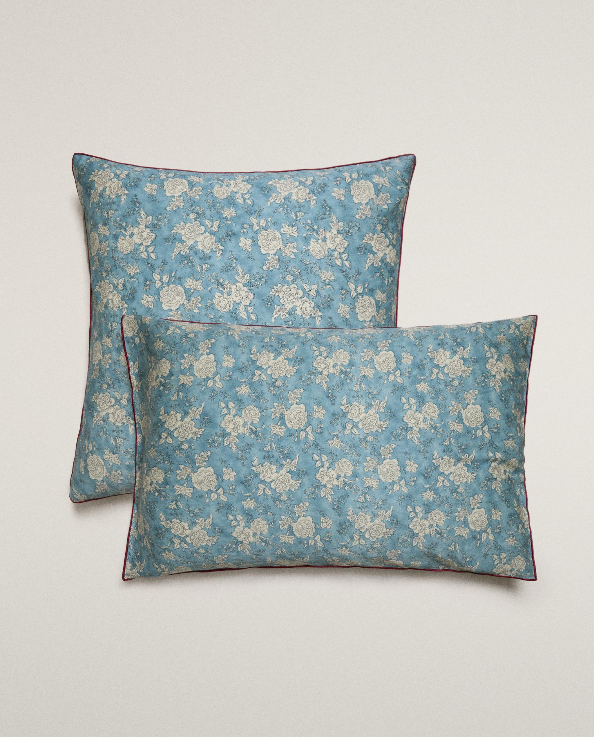 FLORAL SATEEN BED LINEN WITH PIPING product thumbnail 20