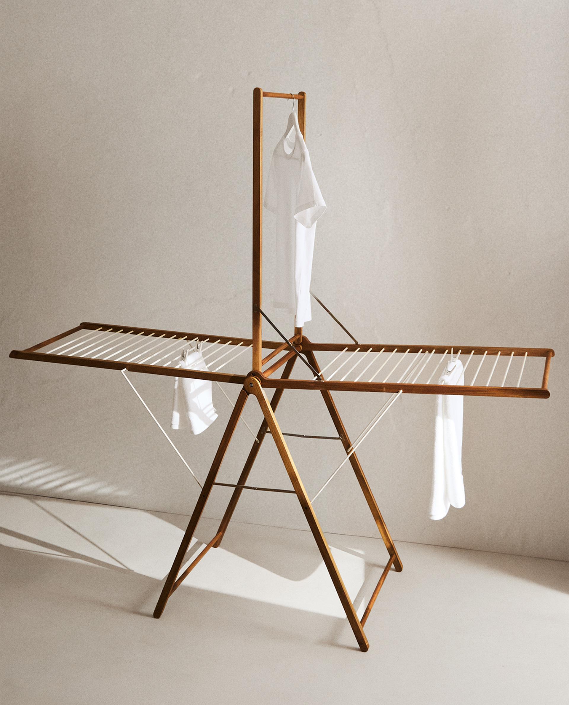VERTICAL METAL AND WOODEN CLOTHES HORSE | Zara Home United States of America