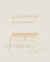 TWO-STEP WOODEN STEP STOOL