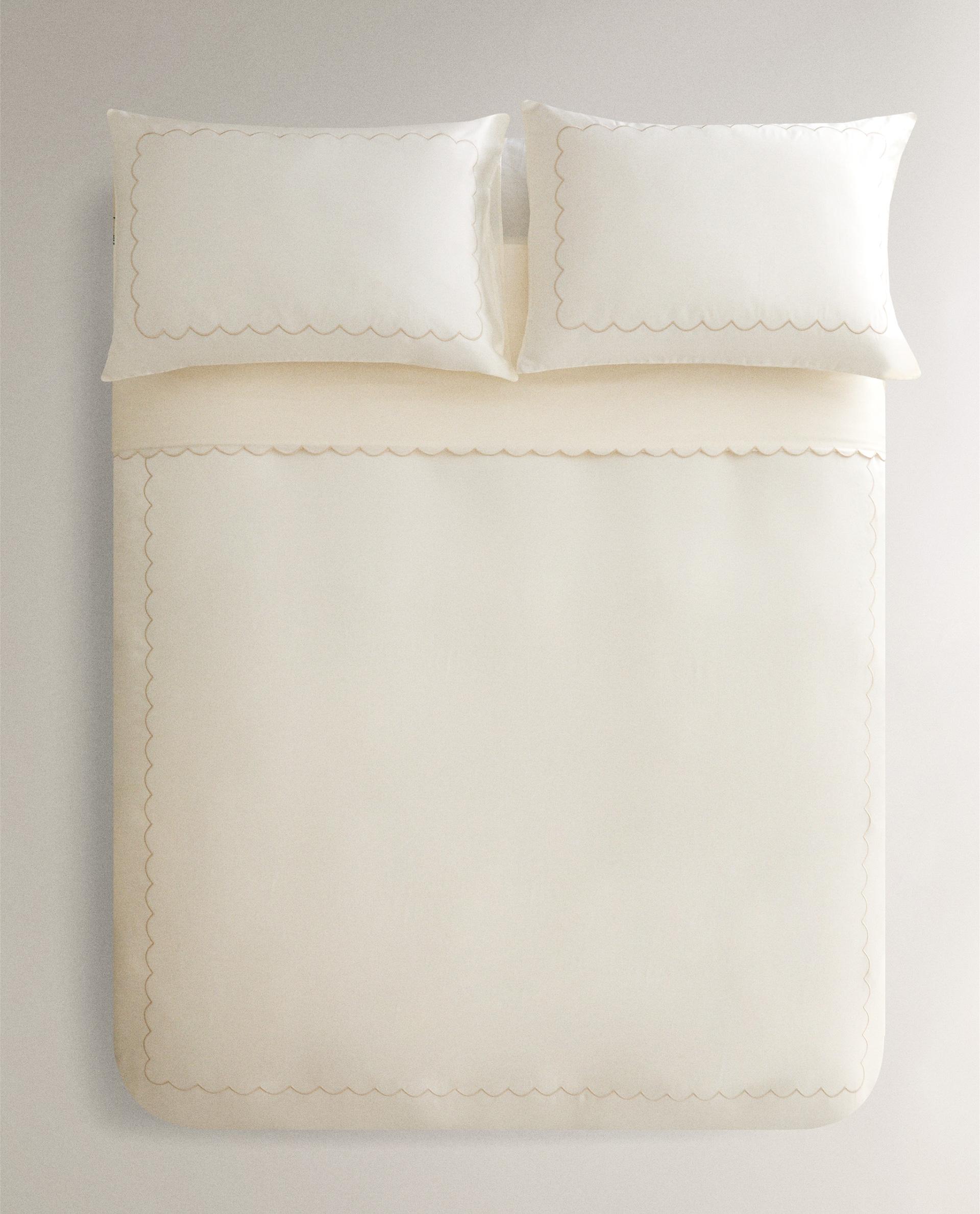 新品未使用　ZARA HOME  掛け布団カバー　200×200 パーケルコットン 掛け布団カバー（200スレッド） | Zara Home