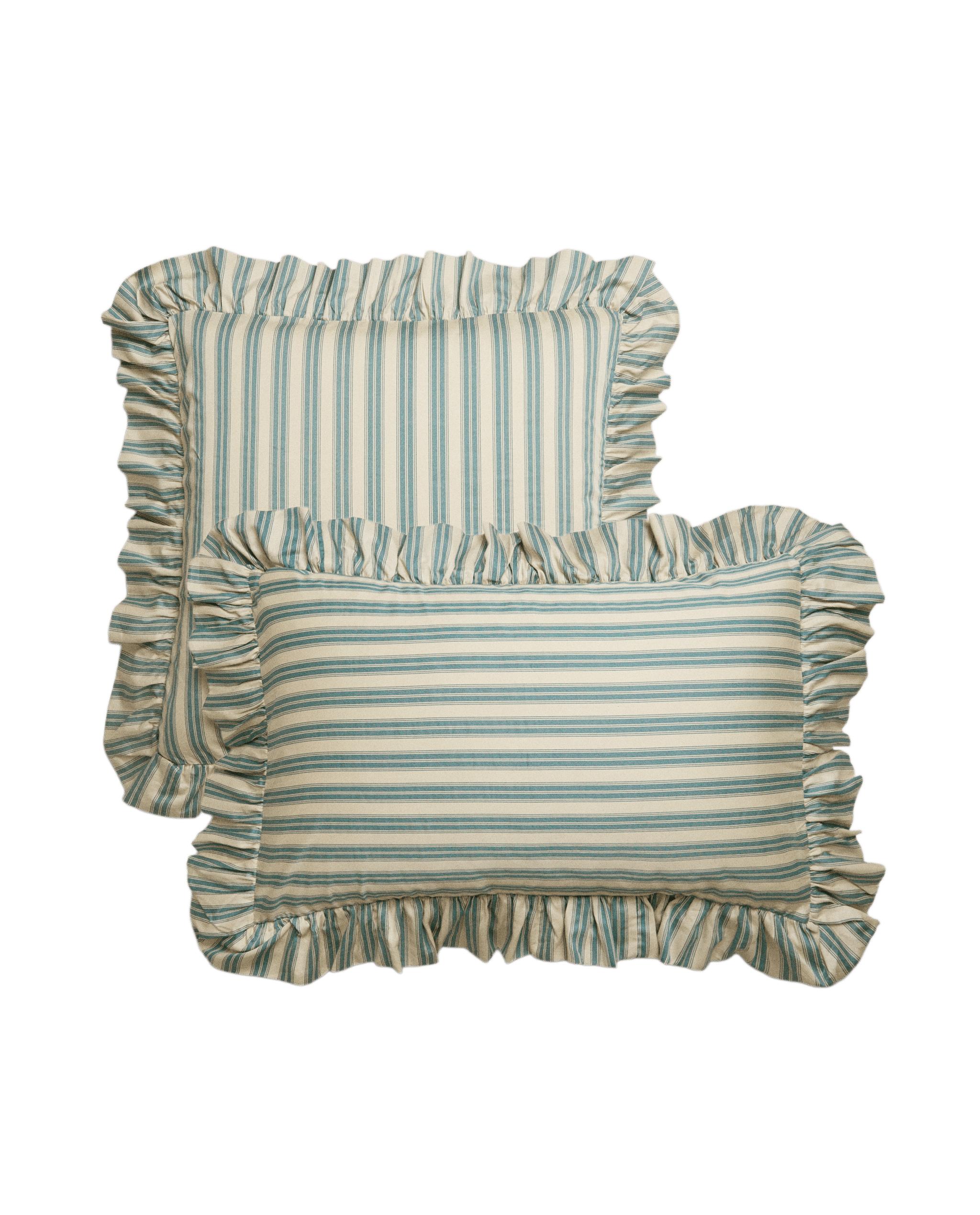 STRIPED PILLOWCASE WITH RUFFLE TRIM | KATHARINE POLE product thumbnail 10