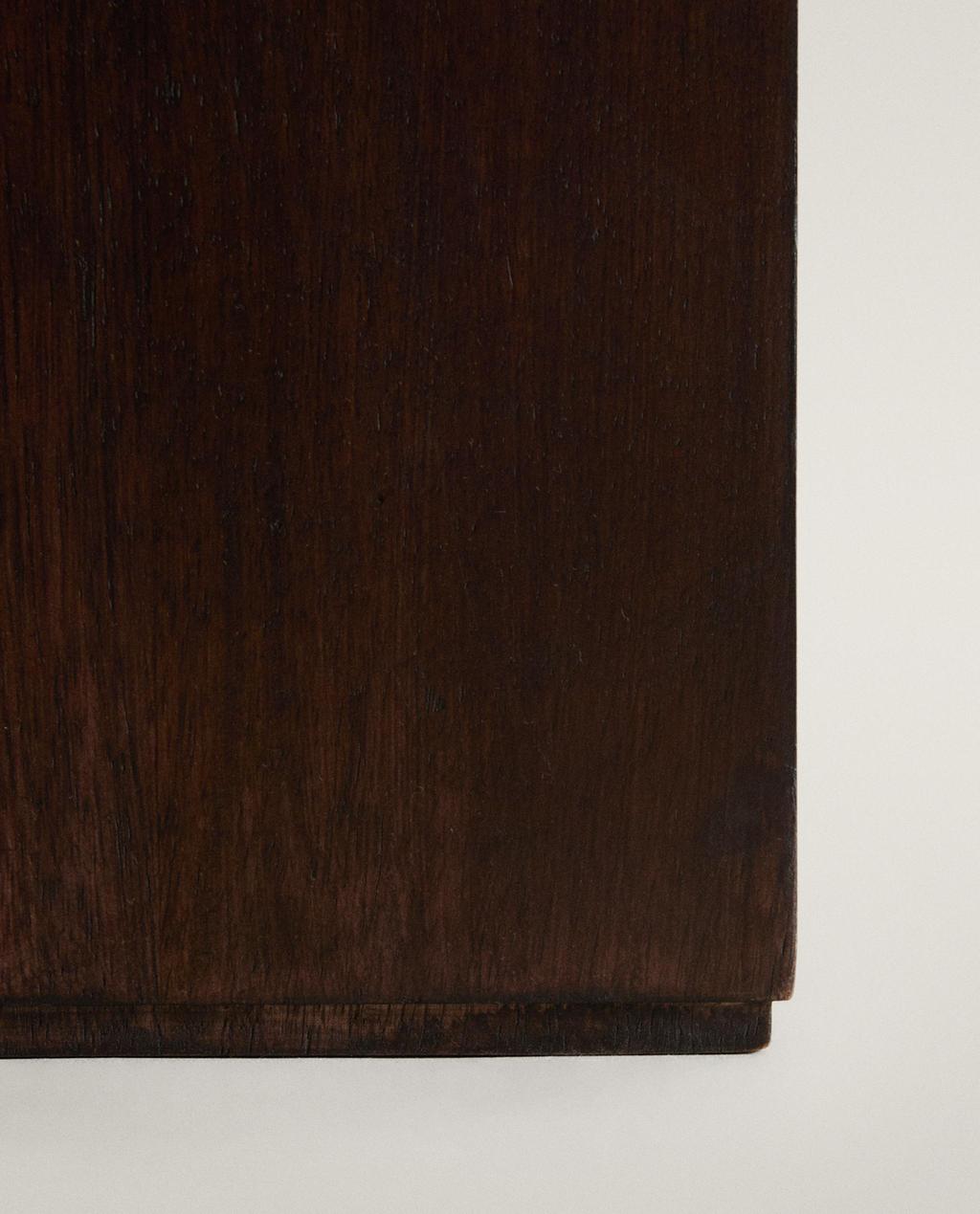 Zara Home Kvadrat tünd ağacdan vanna otağı zibil qutusu