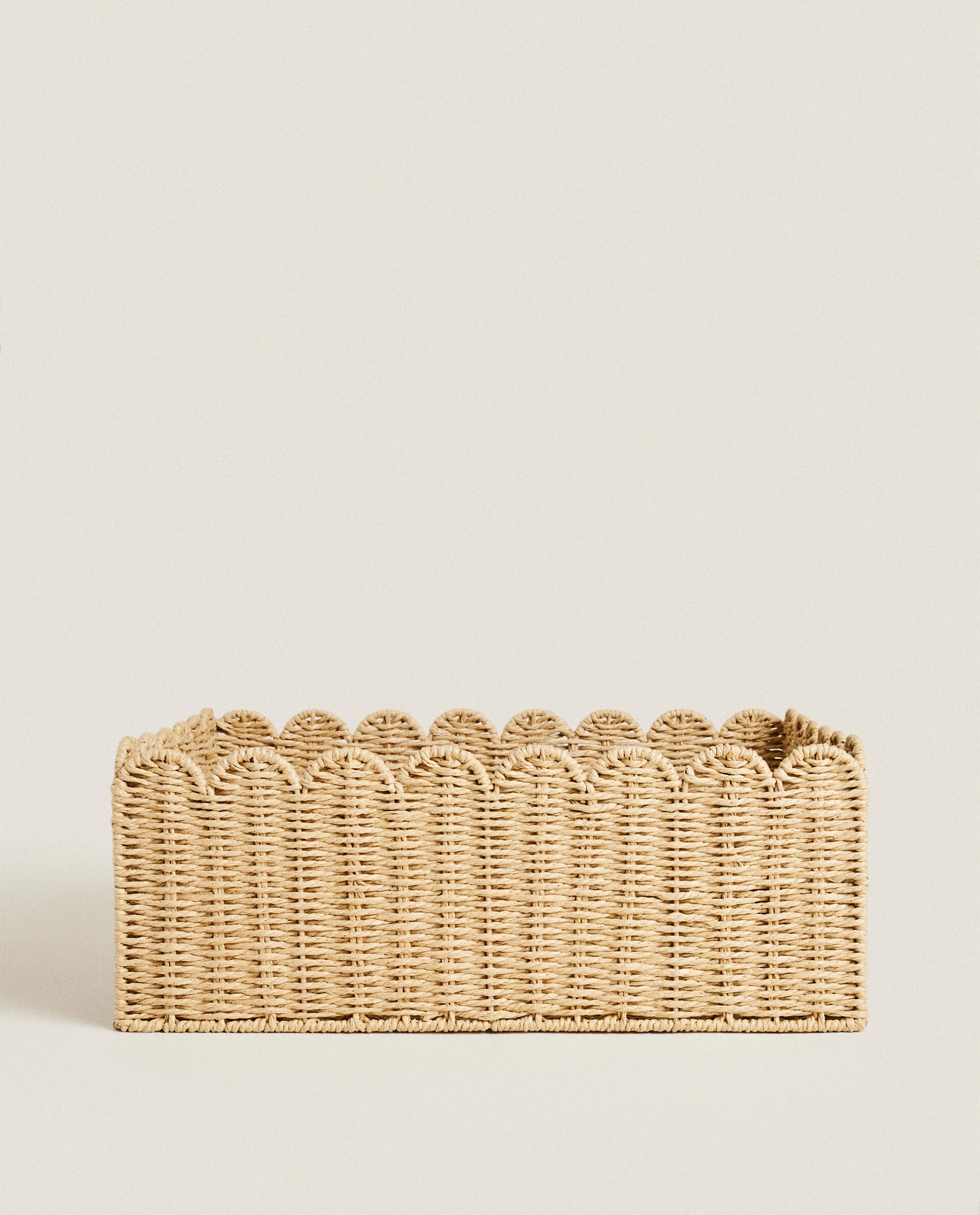 ザラホーム ZARA HOME バスケット トライバル エスニック 模様