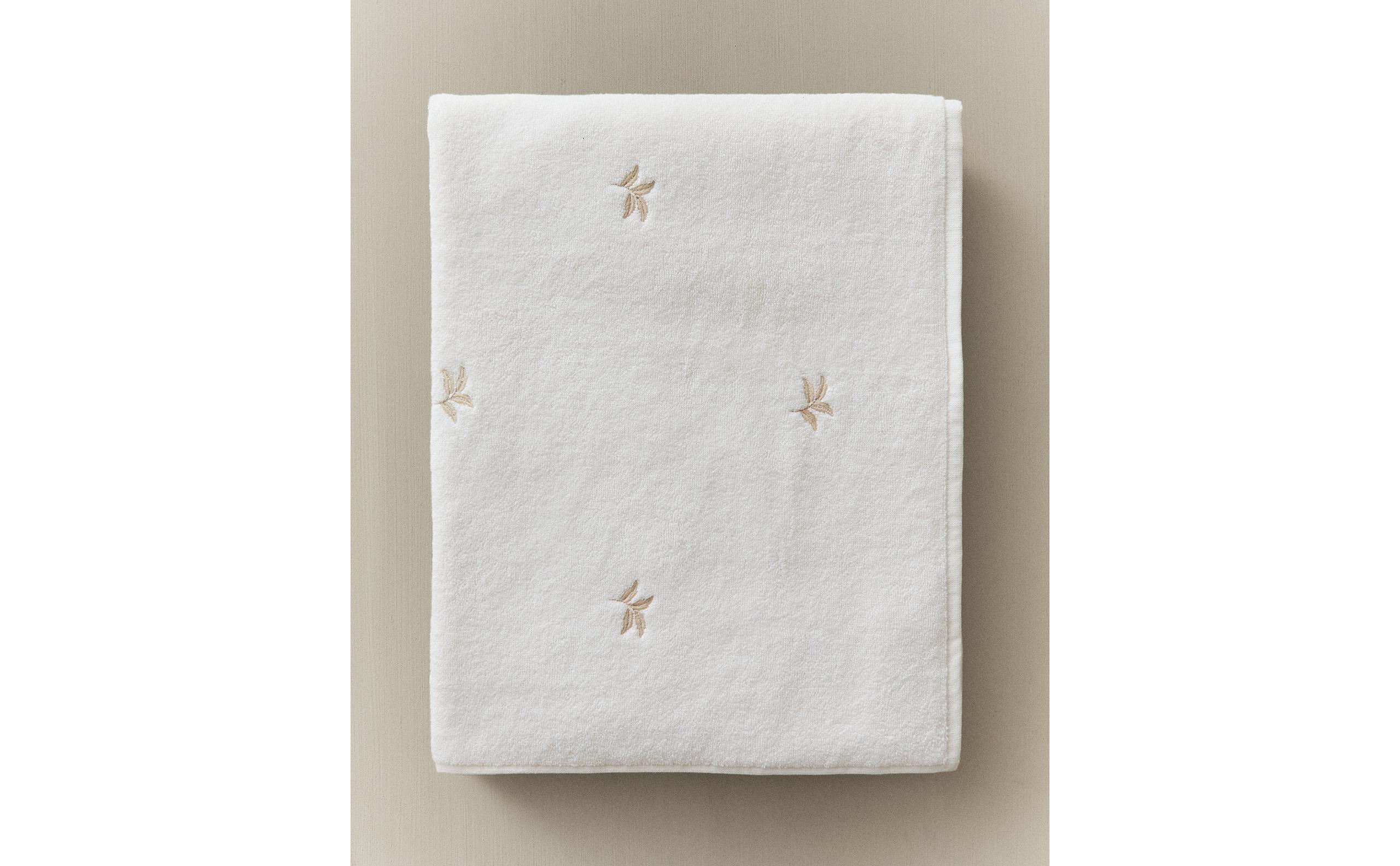 LEAF PRINT COTTON BATH TOWEL product thumbnail 2