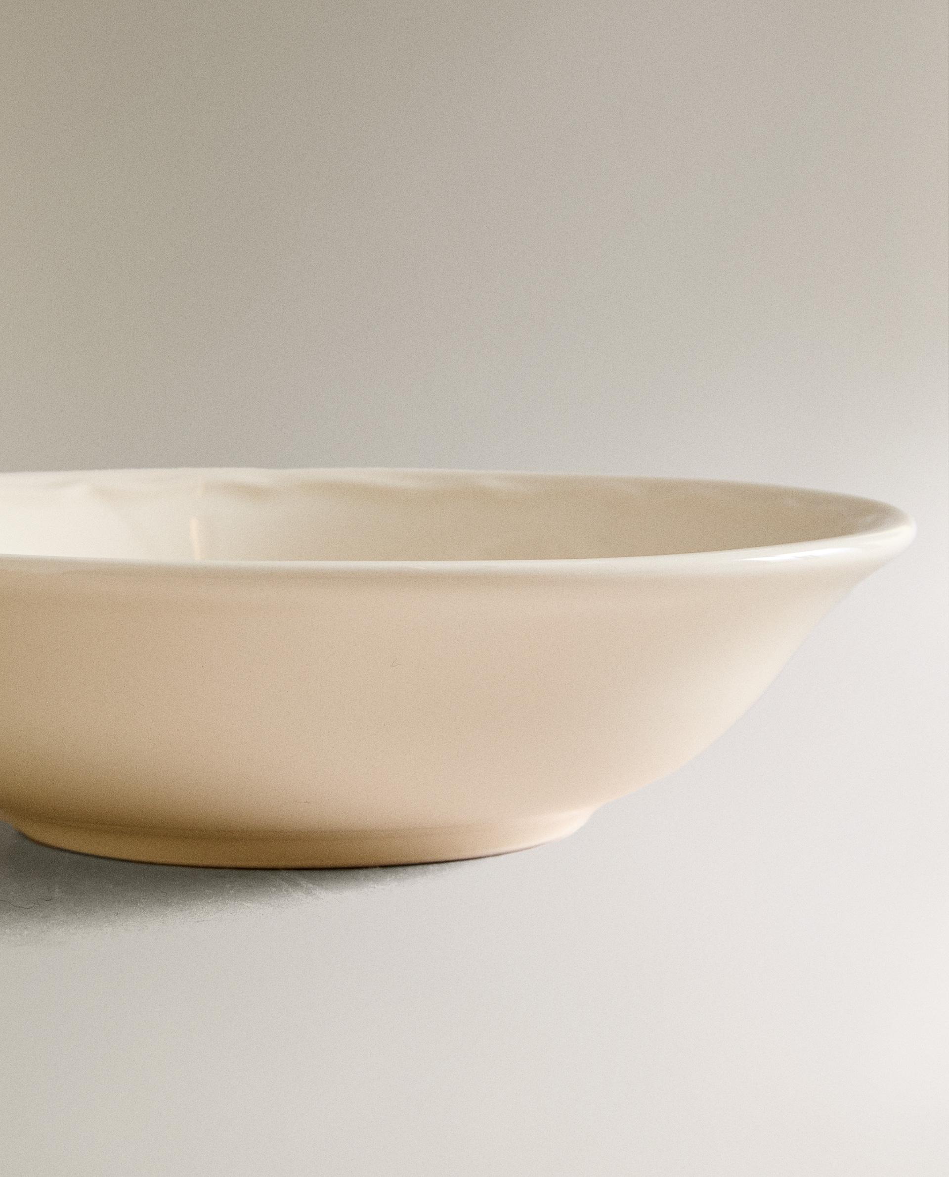 EARTHENWARE BOWL WITH RAISED-DESIGN EDGE product thumbnail 5