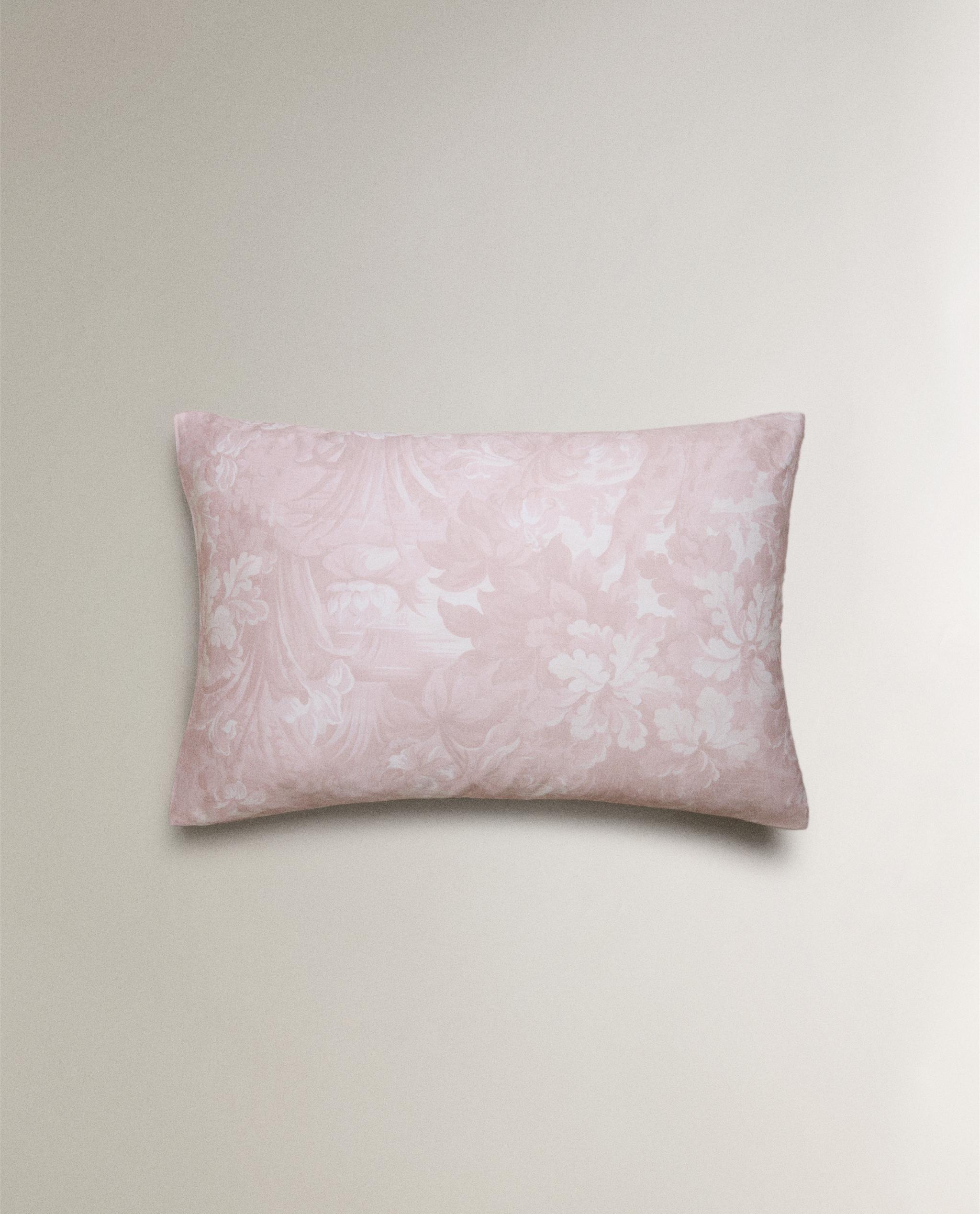 PILLOWCASE WITH FLORAL AND BRANCH PRINT product thumbnail 2