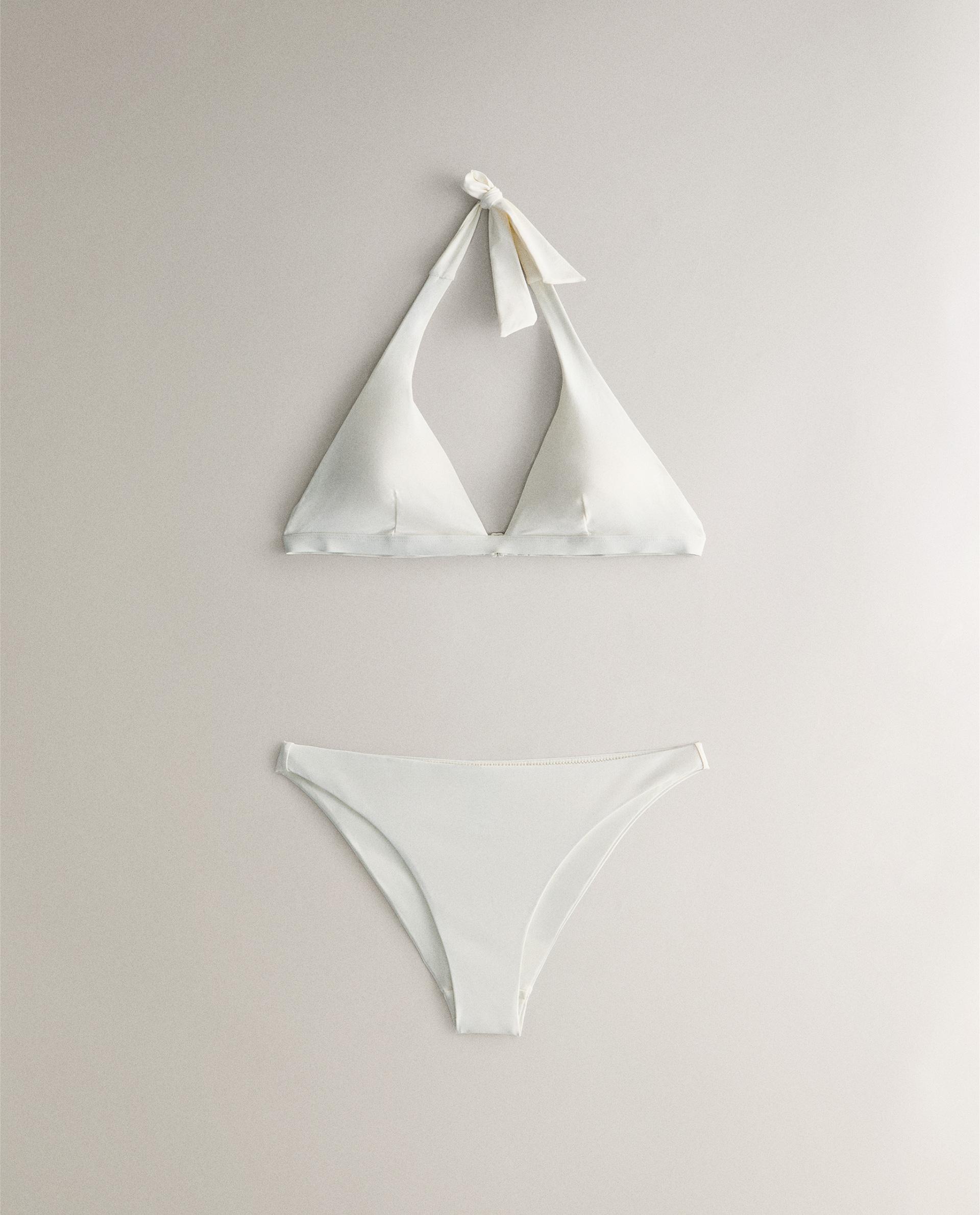 ZARA  無地柄 トライアングル ビキニトップス 8119/609 無地柄 トライアングル ビキニトップス | Zara Home 日本/Japan