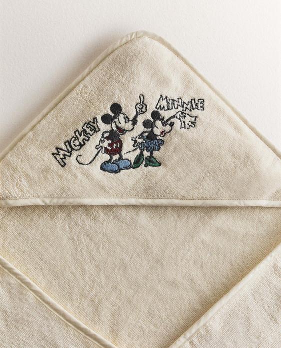 TOALLA BAÑO CAPUCHA RIZO MICKEY & MINNIE ©DISNEY