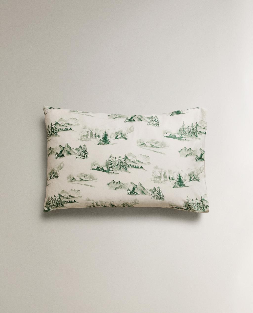 FUNDA ALMOHADA SATÉN TOILE DE JOUY NAVIDAD