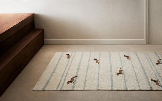 KIDS' COTTON DOG AREA RUG