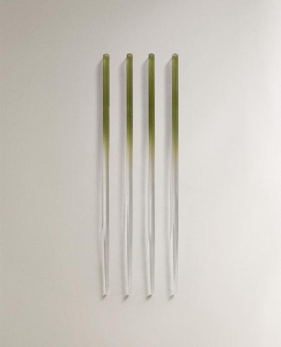 漸變色玻璃筷子套裝