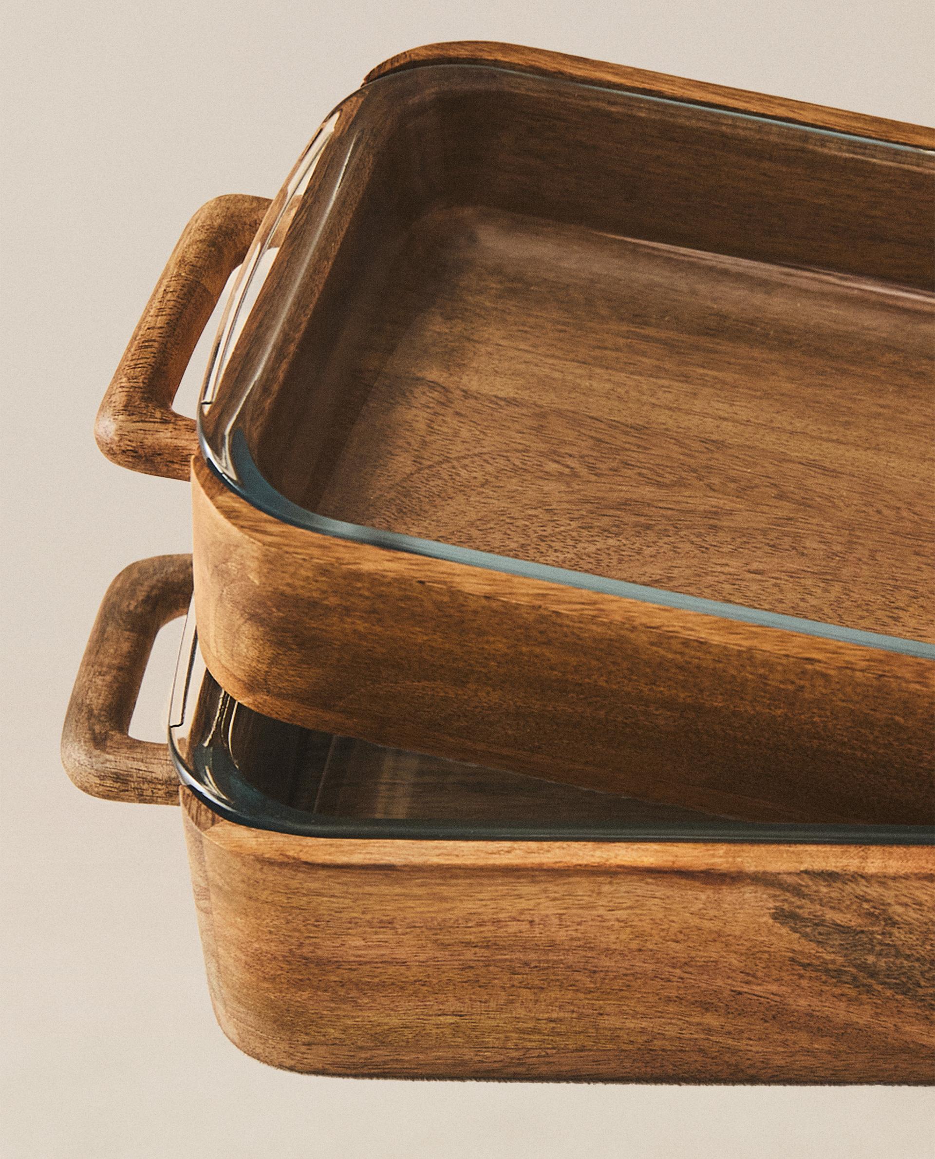 GLASS OVEN DISH WITH HANDLE (small)