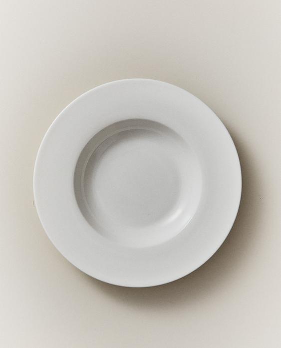 ASSIETTE CREUSE PORCELAINE BONE CHINA