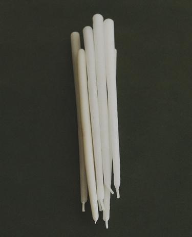 LOT BOUGIES LONGUES DÉCORATIVES CYLINDRE (LOT DE 6)