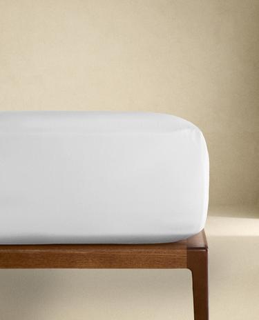 PERCALE FITTED SHEET | 40 CM HIGH (200 THREAD COUNT)