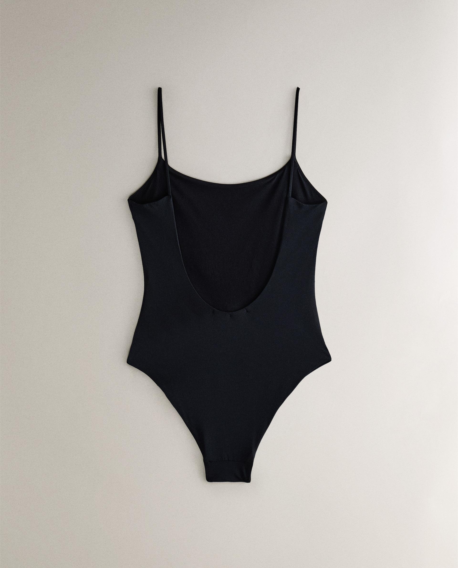 【未着用】ZARA バンドゥネック メタルパーツ スイムウェア S メタルパーツ付きバンドゥスイムウェア - ブラウン | ZARA Japan