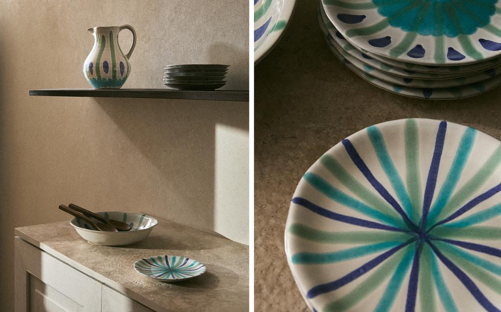 PAINTED CERAMIC TABLEWARE