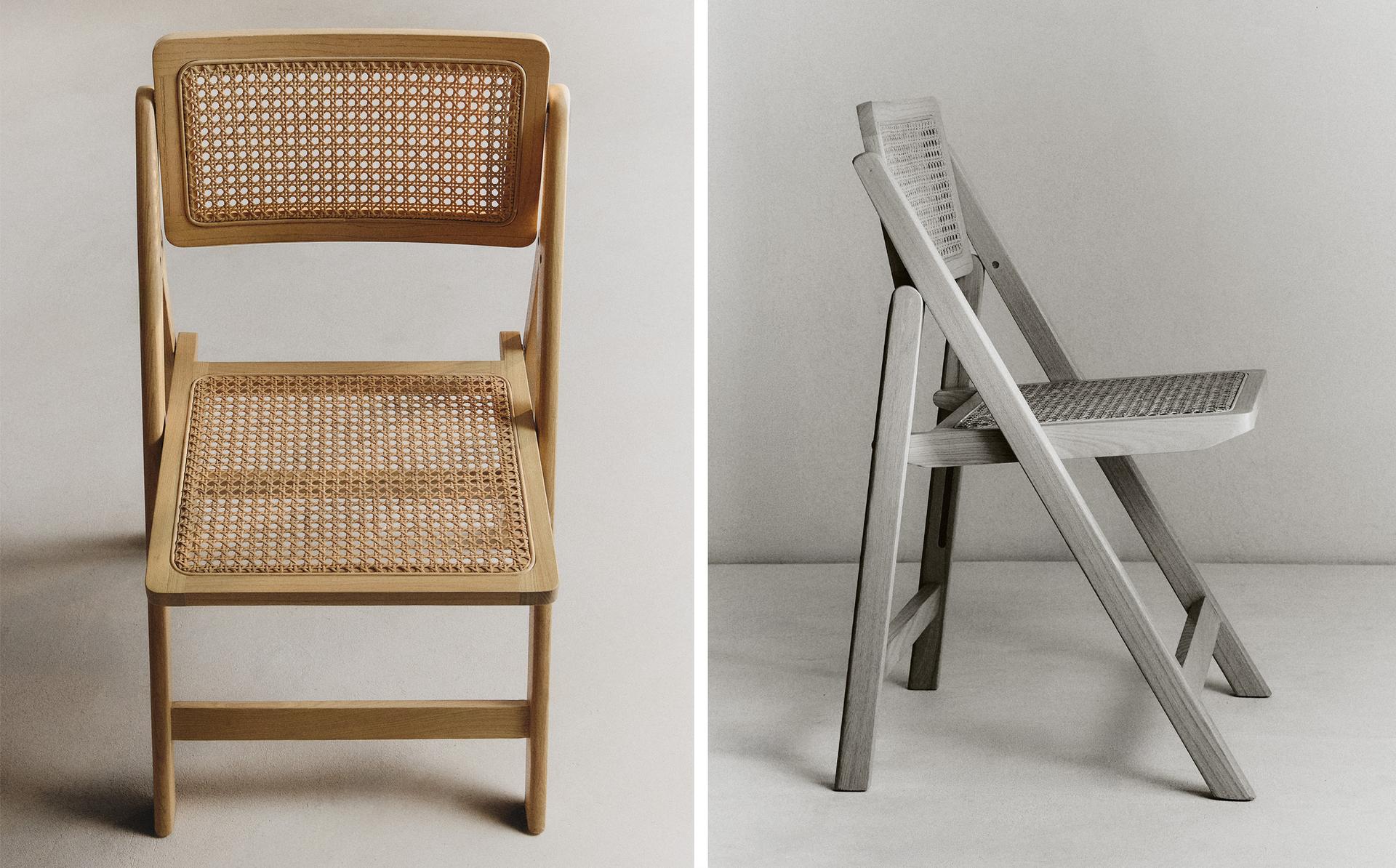 CHAISE PLIABLE BOIS ET ROTIN CHAISE PLIABLE BOIS ET ROTIN