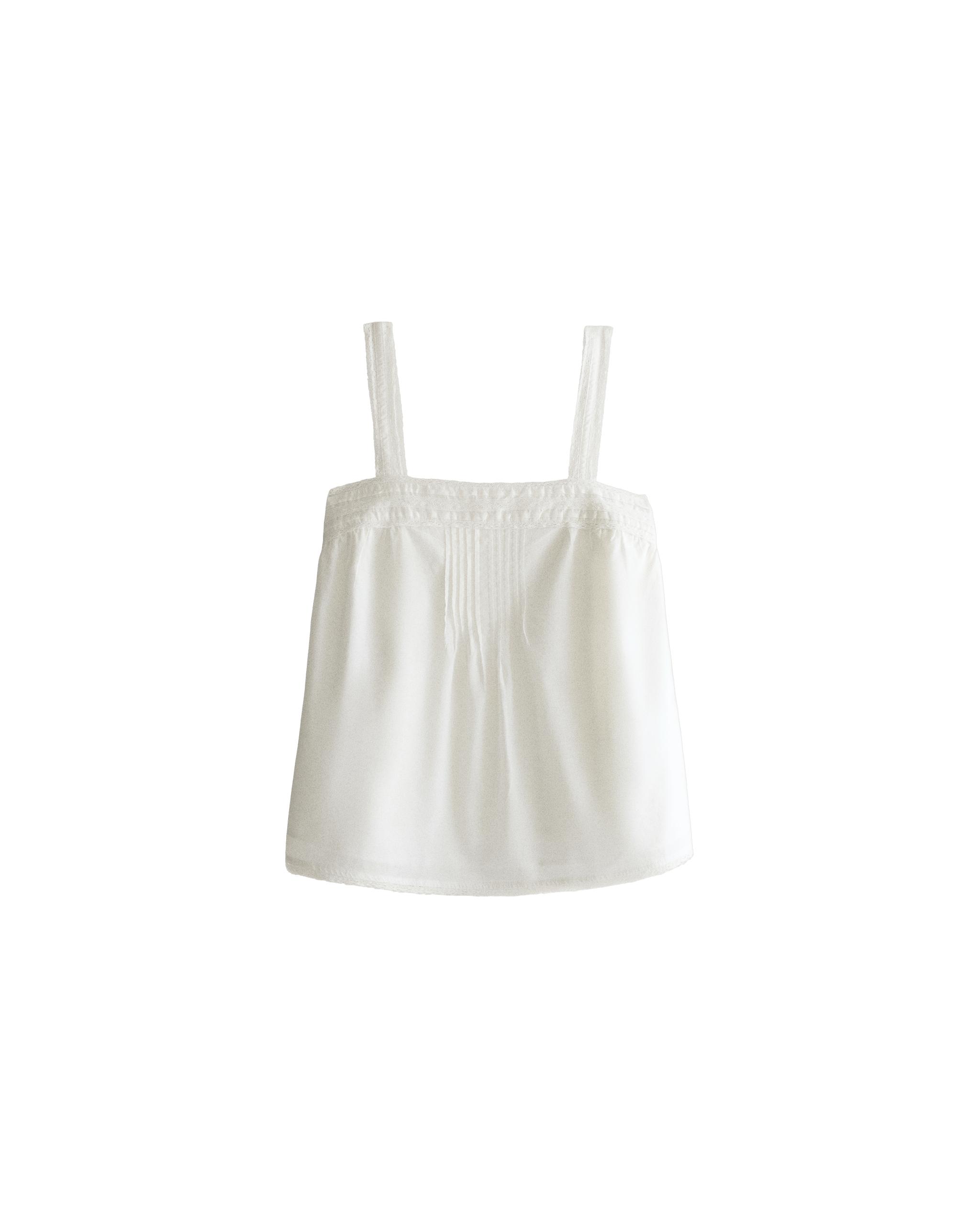 STRAPPY TOP WITH LACE AND PINTUCK DETAILS product thumbnail 6