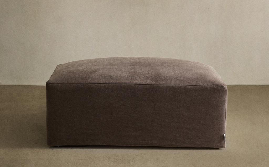 REMOVABLE FADED LINEN BEAN BAG CHAIR