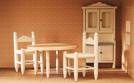 KIDS' DOLL HOUSE DINING ROOM TOY SET