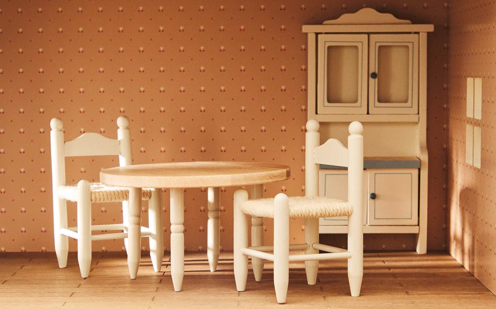 ENSEMBLE JOUET ENFANT SALLE À MANGER MAISON DE POUPÉE ENSEMBLE JOUET ENFANT SALLE À MANGER MAISON DE POUPÉE