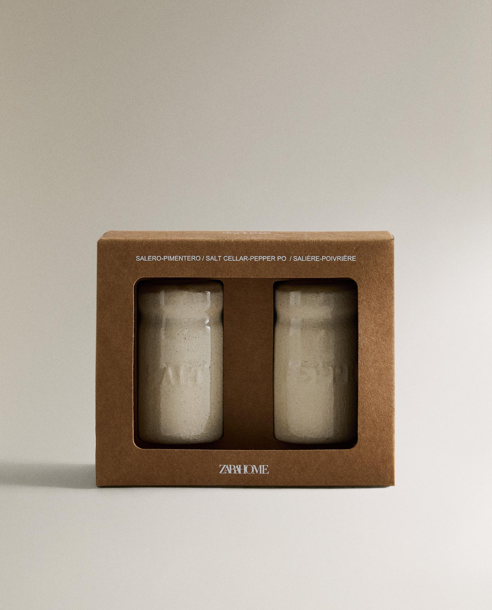 ストーンウェア ソルト＆ペッパーシェーカーセット | Zara Home 日本/Japan