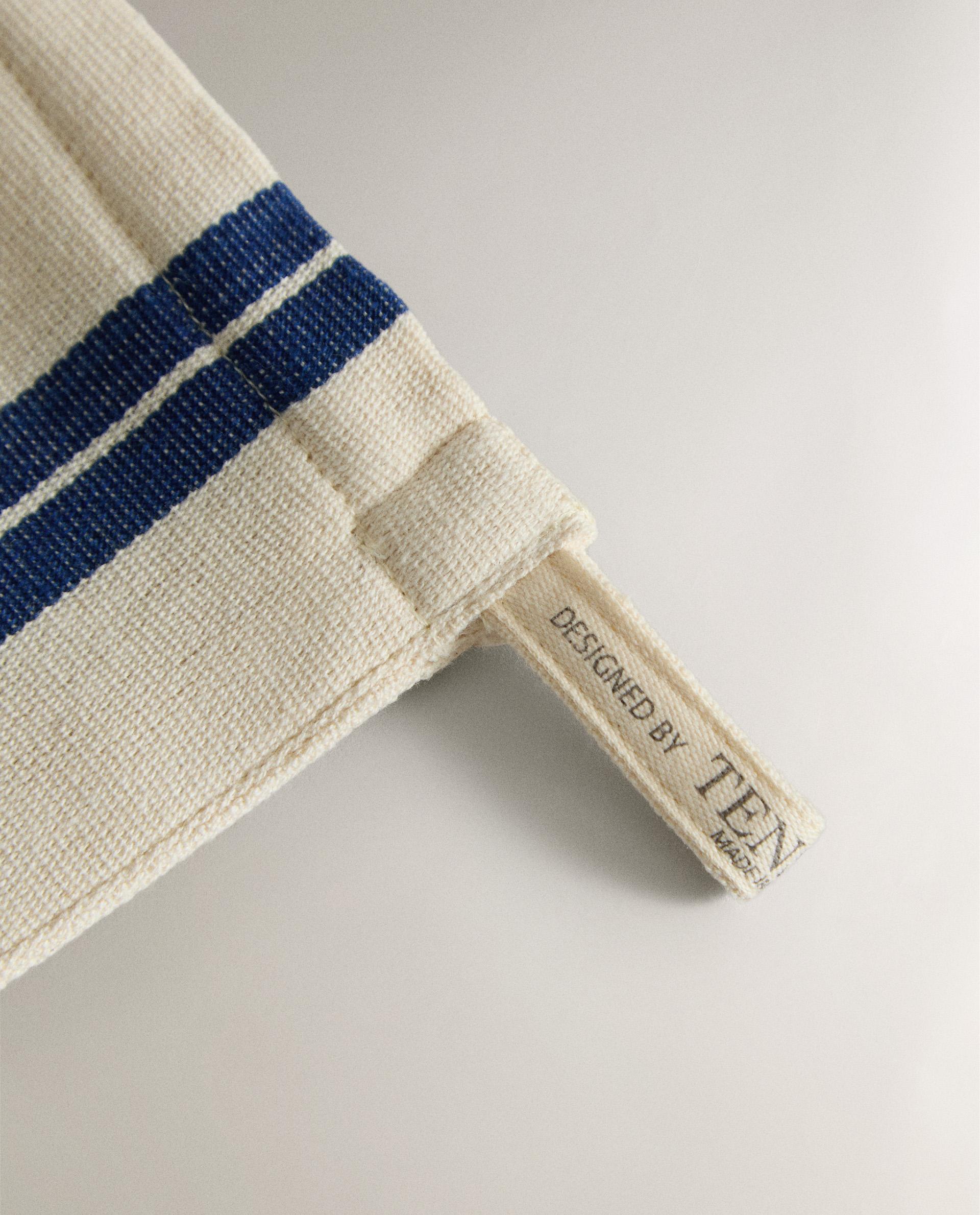 STRIPED COTTON TOILETRY BAG X TENSIRA